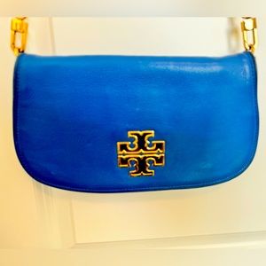 Tory Burch Crossbody Clutch bright blue